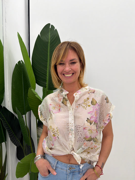 Camicia Fantasia Latte