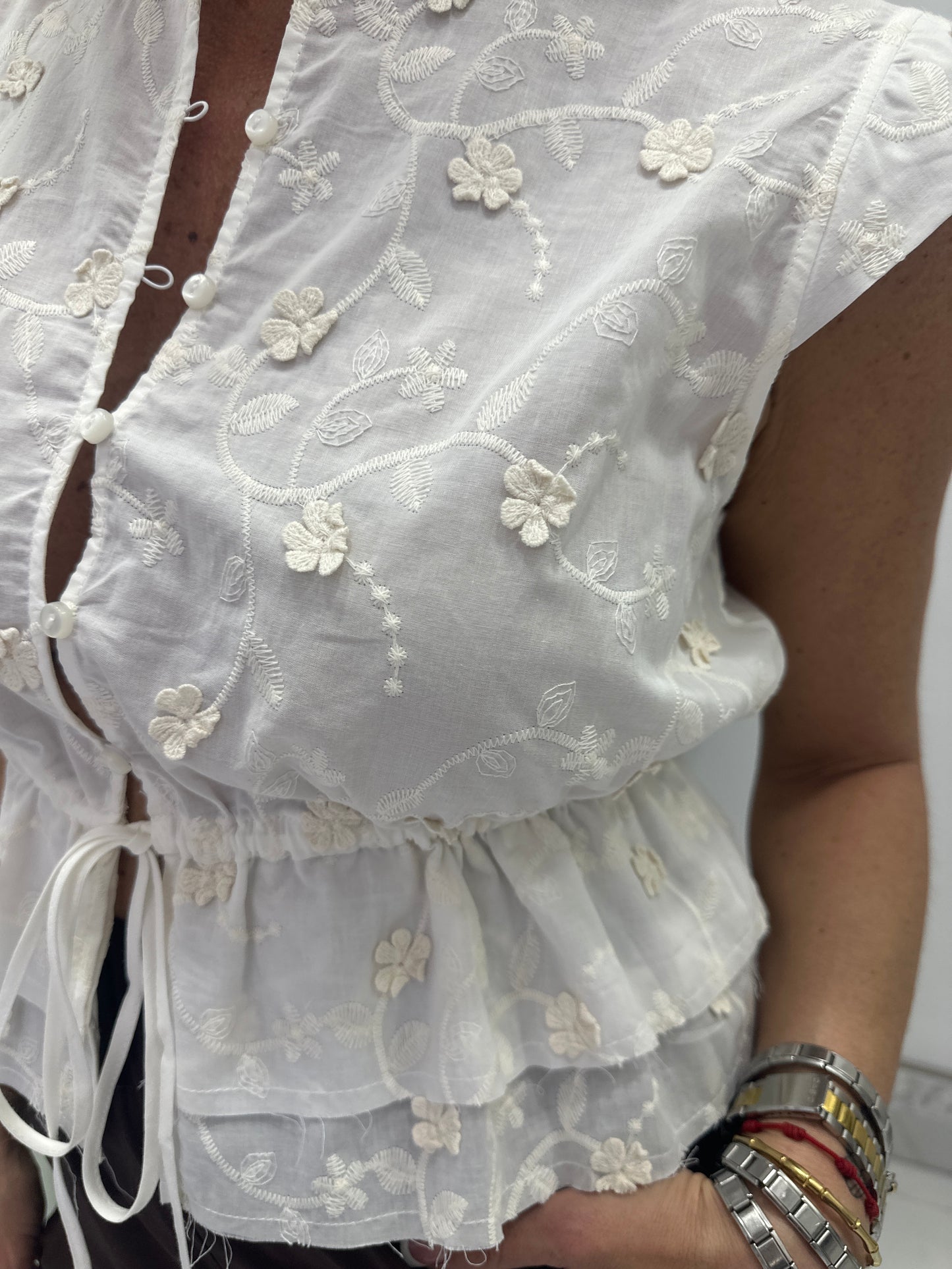 Camicia Macramè Fiori
