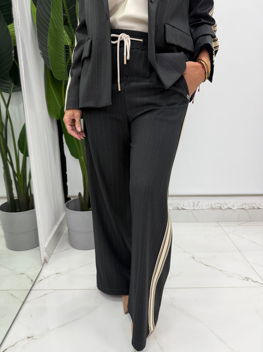 Pantalone Righe Banda Laterale
