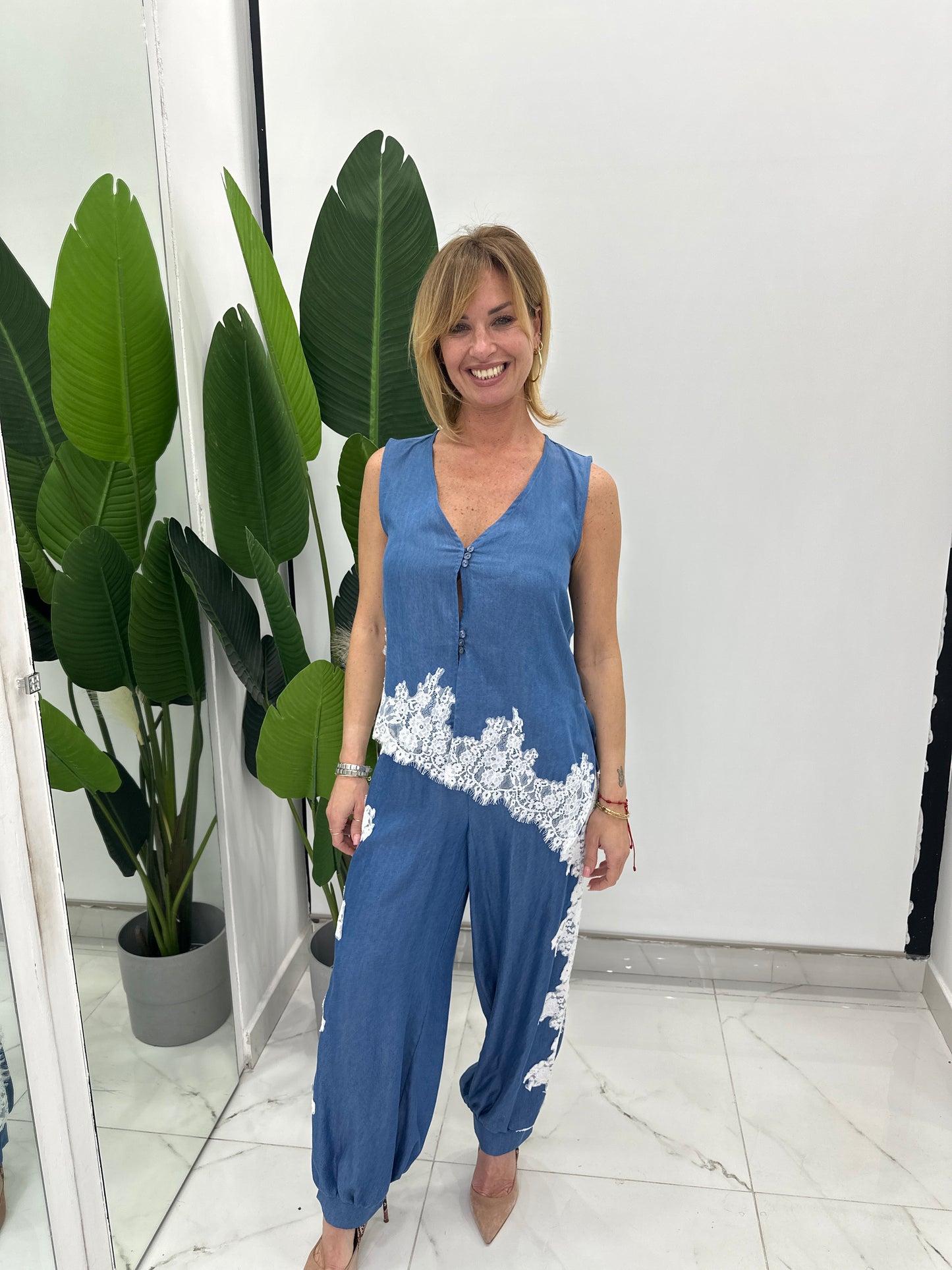Camicia Gilet Pizzo