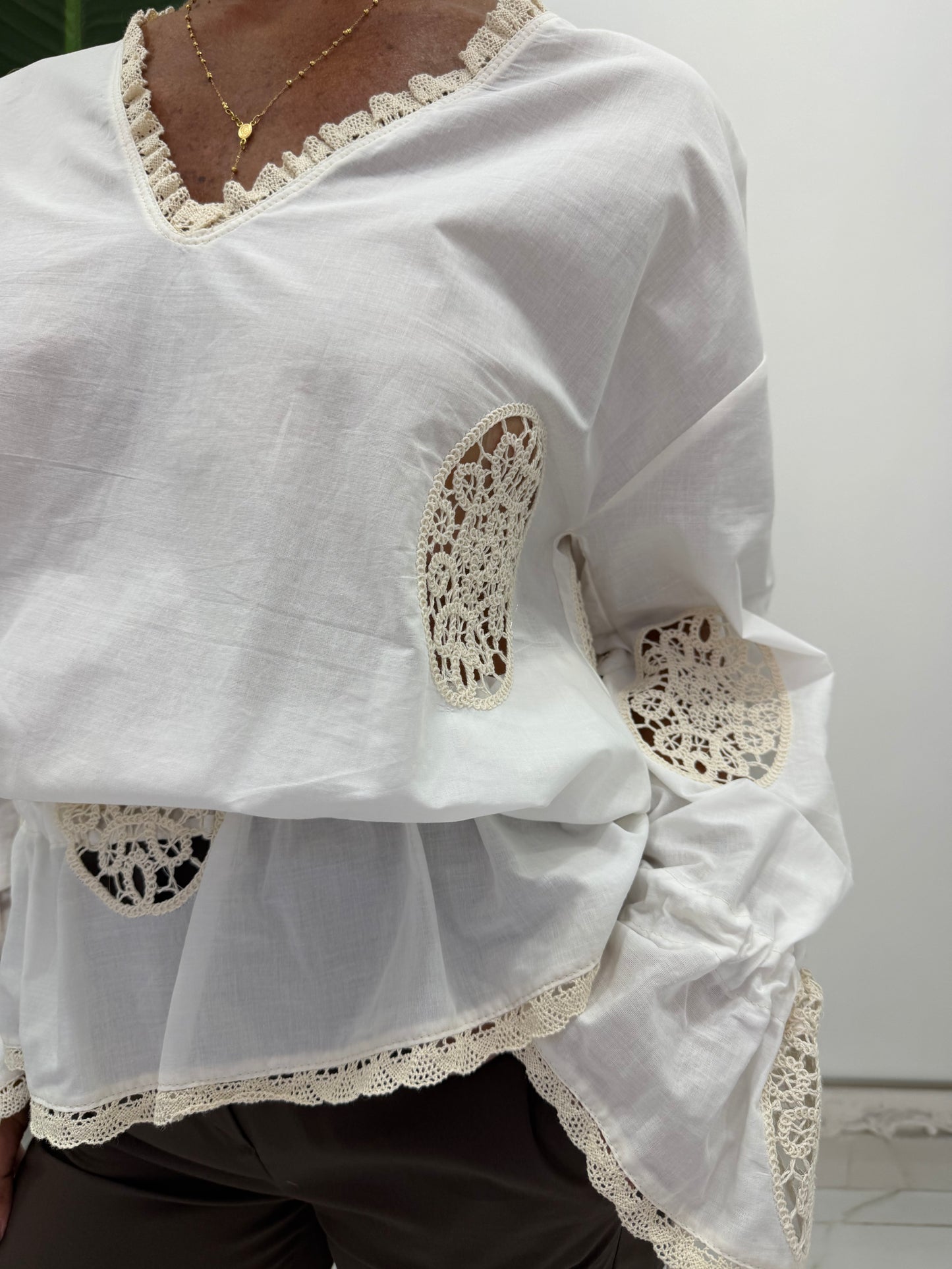 Camicia Ovali Pizzo
