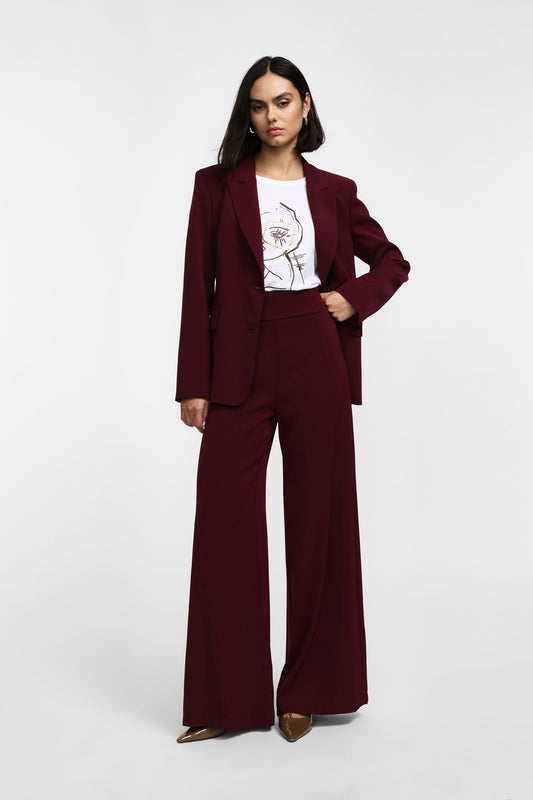 Pantaloni a palazzo a vita alta