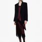 Gonna midi con bordo in pizzo e taglio dritto
