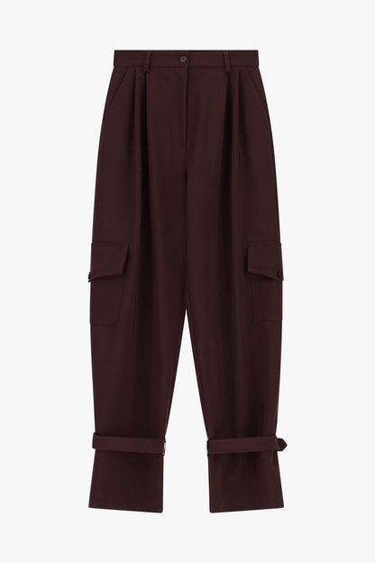 Pantaloni sartoriali con tasche laterali e fondo regolabile