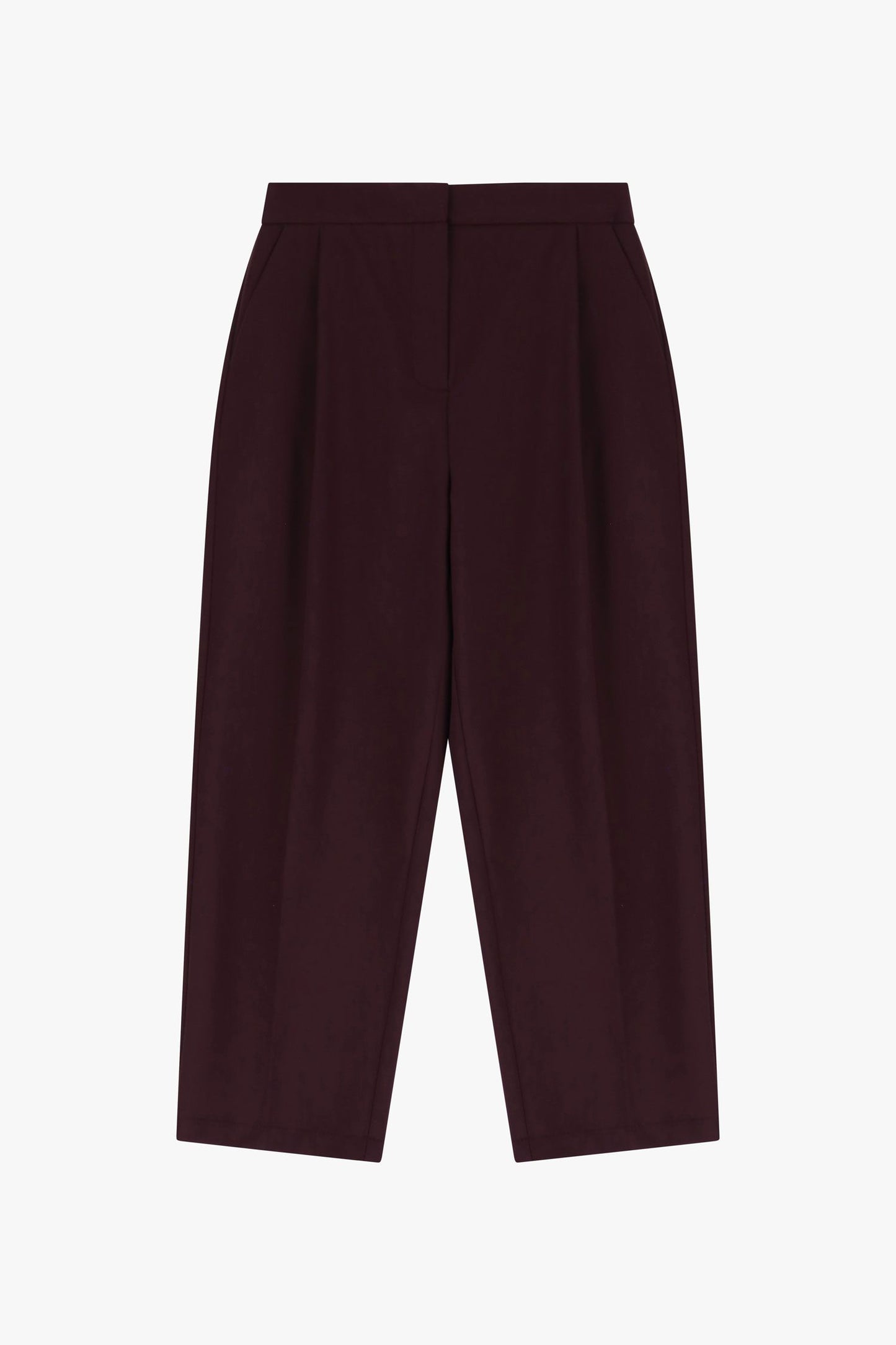 Pantaloni cropped a vita alta