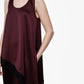 Top asimmetrico con bordo in pizzo