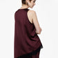 Top asimmetrico con bordo in pizzo