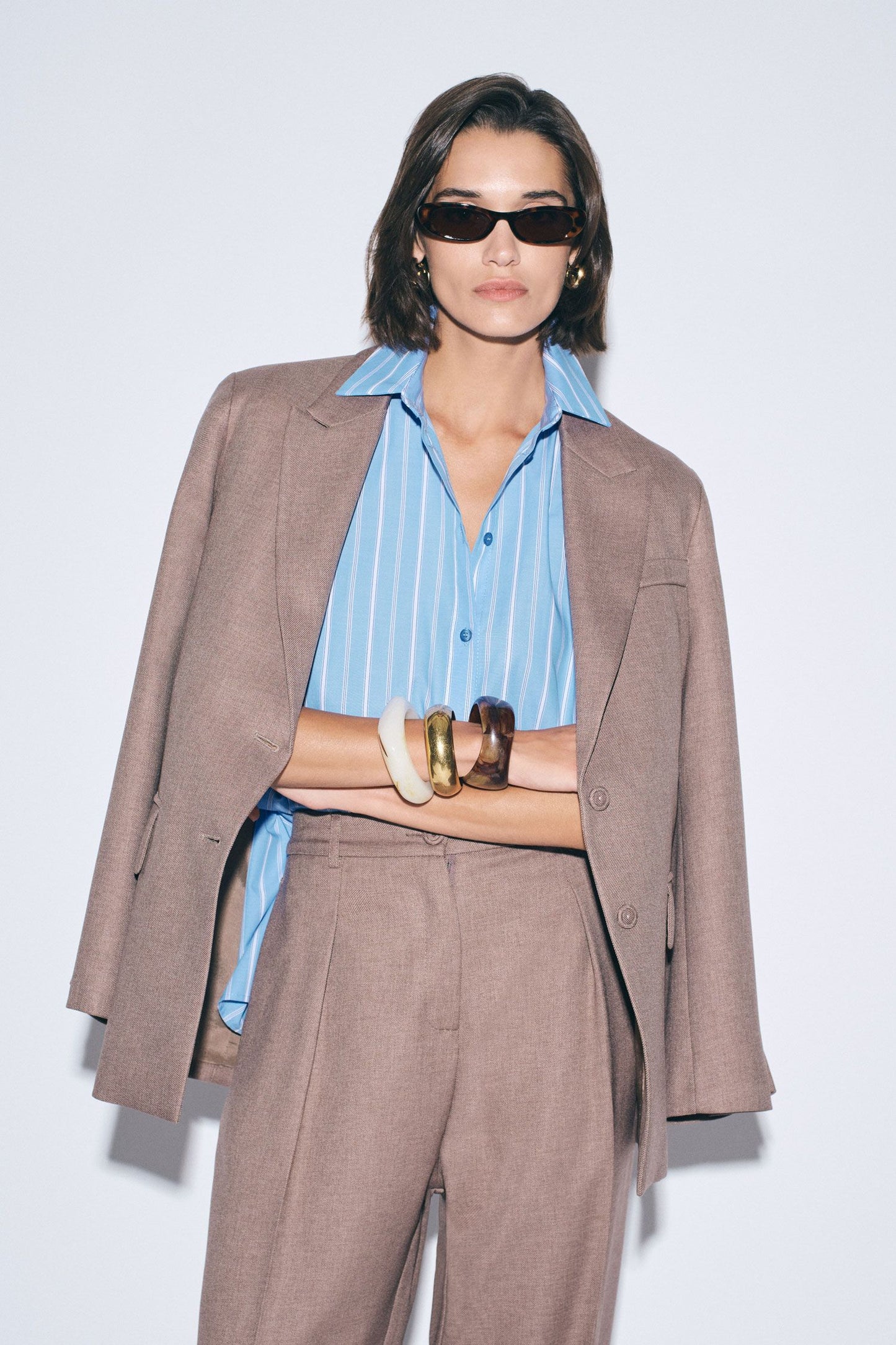Blazer monopetto regular-fit con tasche