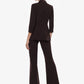 Pantaloni a zampa vita media