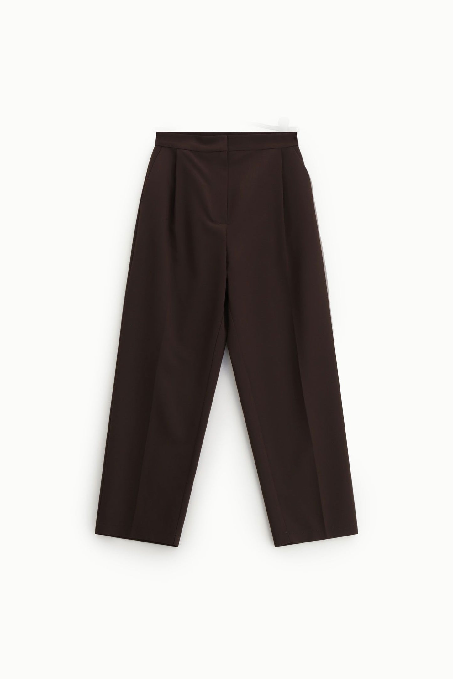 Pantaloni cropped a vita alta