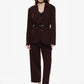 Pantaloni cropped a vita alta