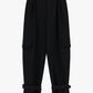Pantaloni sartoriali con tasche laterali e fondo regolabile