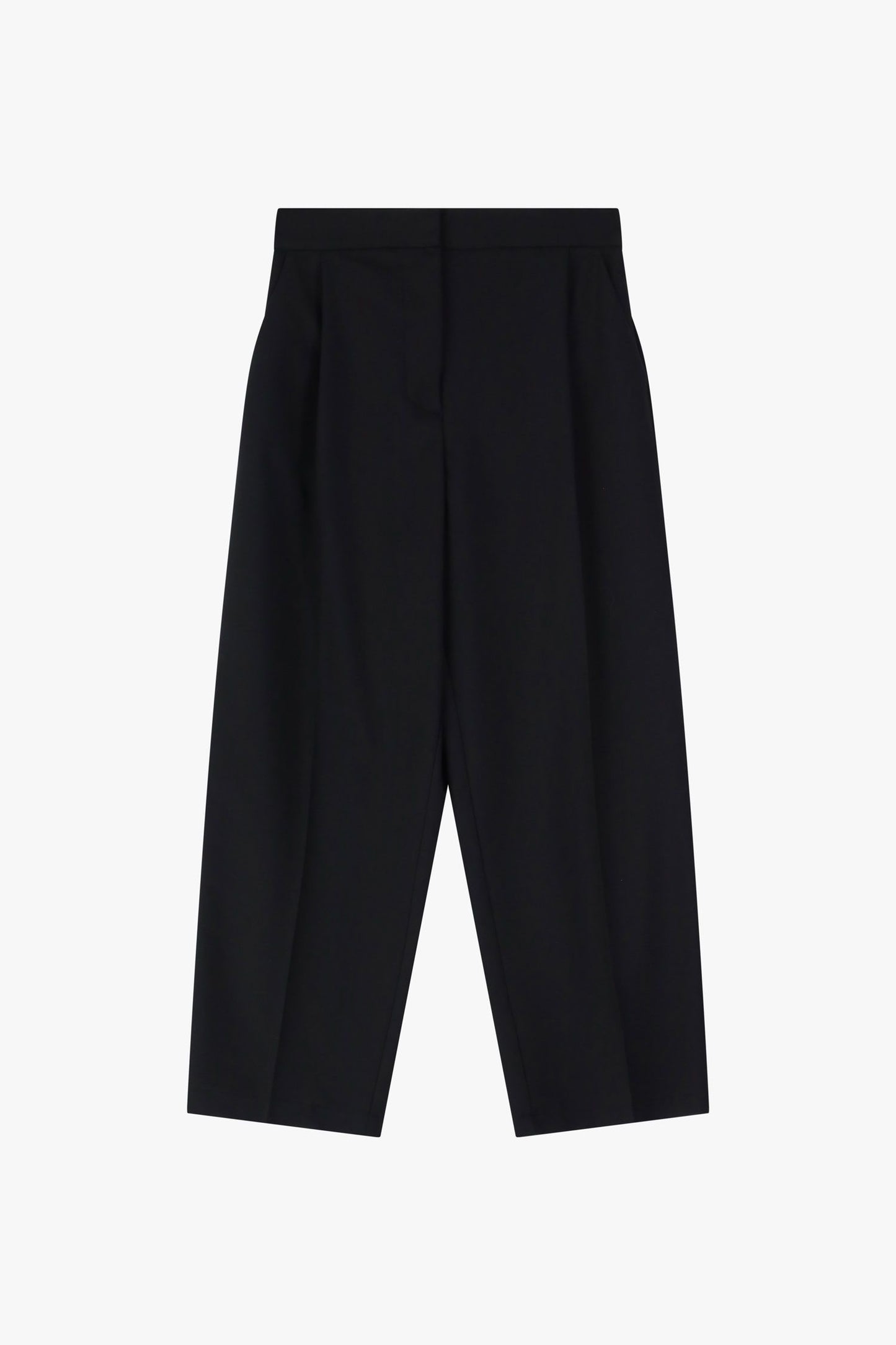 Pantaloni cropped a vita alta