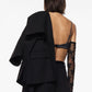 Top spalline sottili con bordo in pizzo decorativo