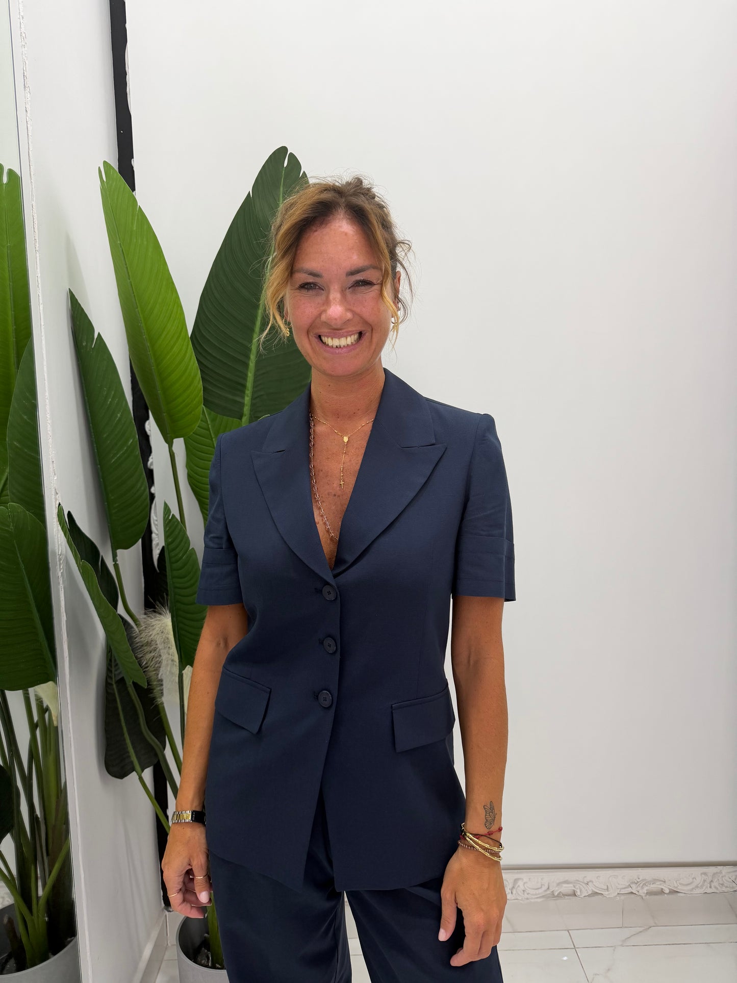 Tailleur Mezza Manica Lino