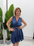 Abito Corto Chambray