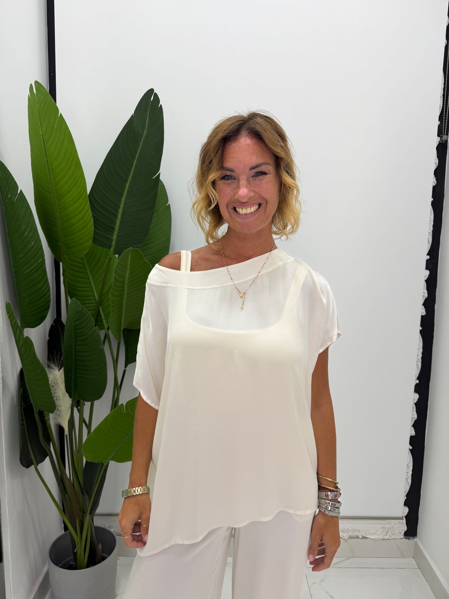 Blusa Raso Girocollo