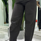 Pantaloni ampi vita alta con tasche
