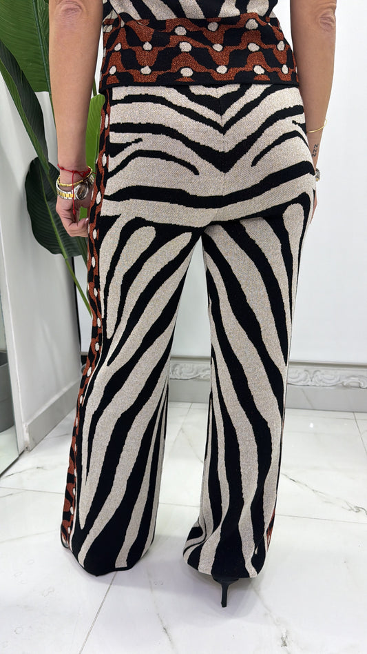 Pantalone Zebrato Lurex