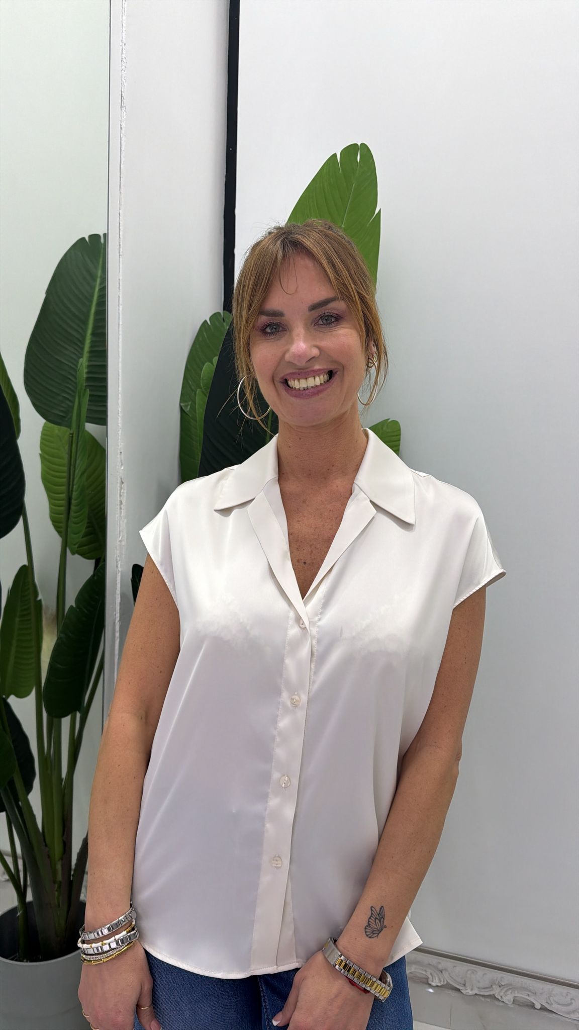 Camicia Raso Bottoni