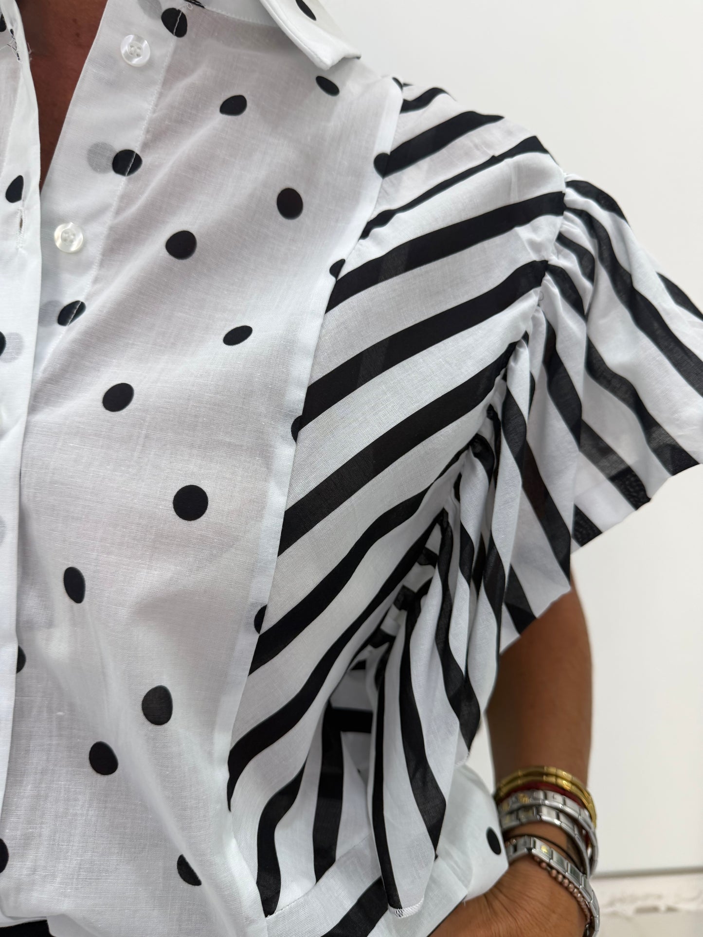 Camicia Righe Pois