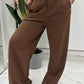 Pantaloni palazzo sportivi vita alta coulisse