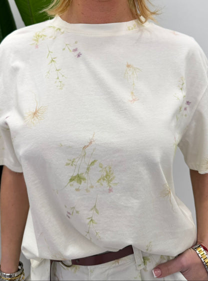 T-Shirt Panna Fiori