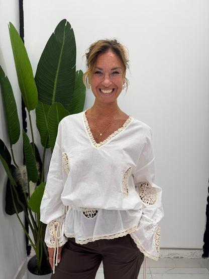 Camicia Ovali Pizzo