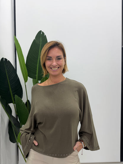 Identity-Maglia con Borchie