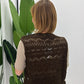 gilet fettuccia con frange