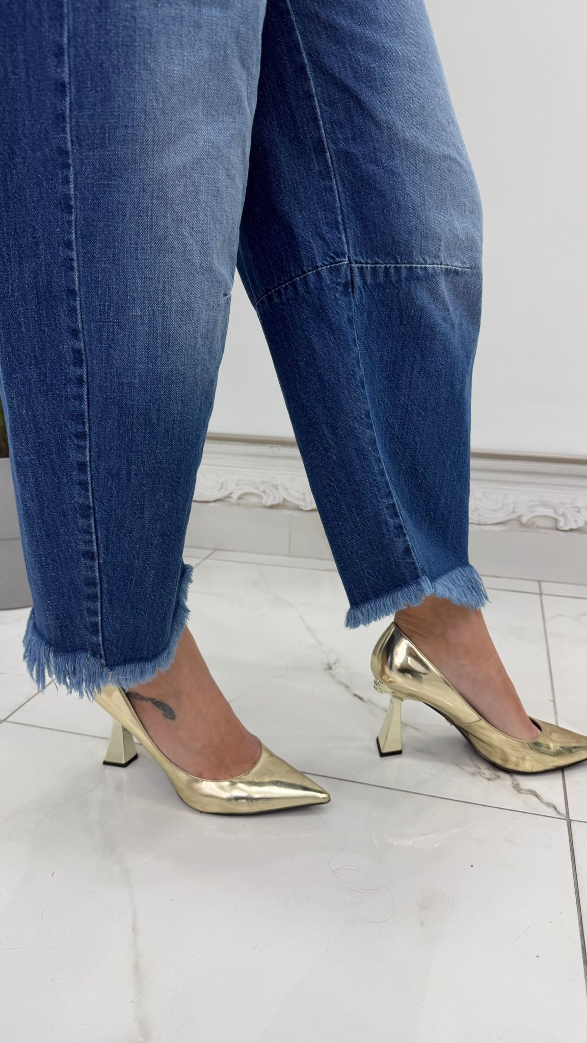 jeans  baggy  blu denim
