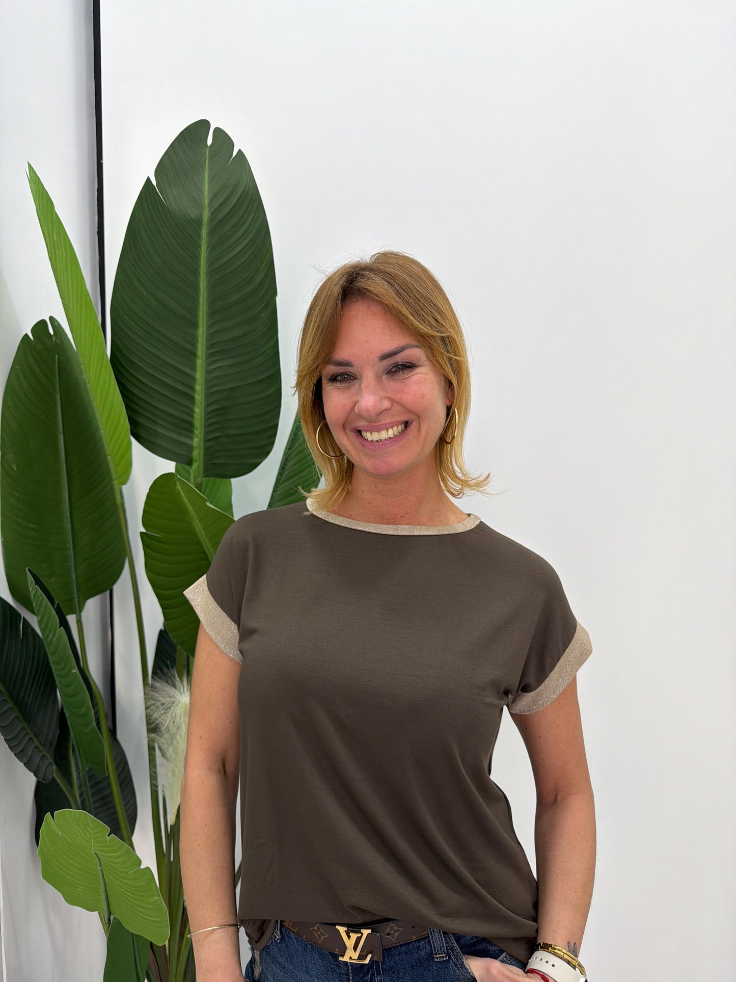 Maglia Lurex Girocollo