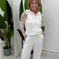 Pantaloni palazzo sportivi vita alta coulisse