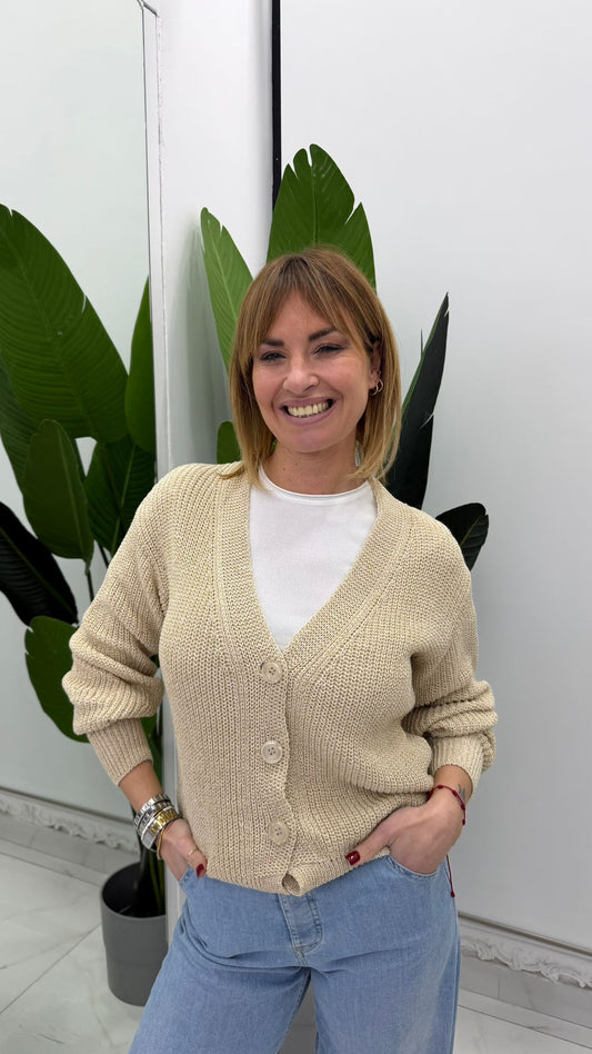 Cardigan traforato