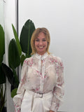 Camicia Fantasia Latte e Rosa