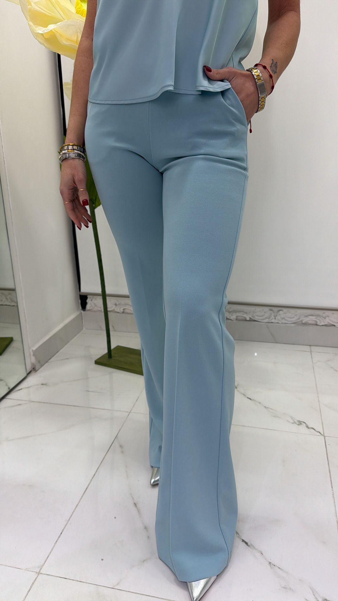 Pantaloni a Zampa Vita Media