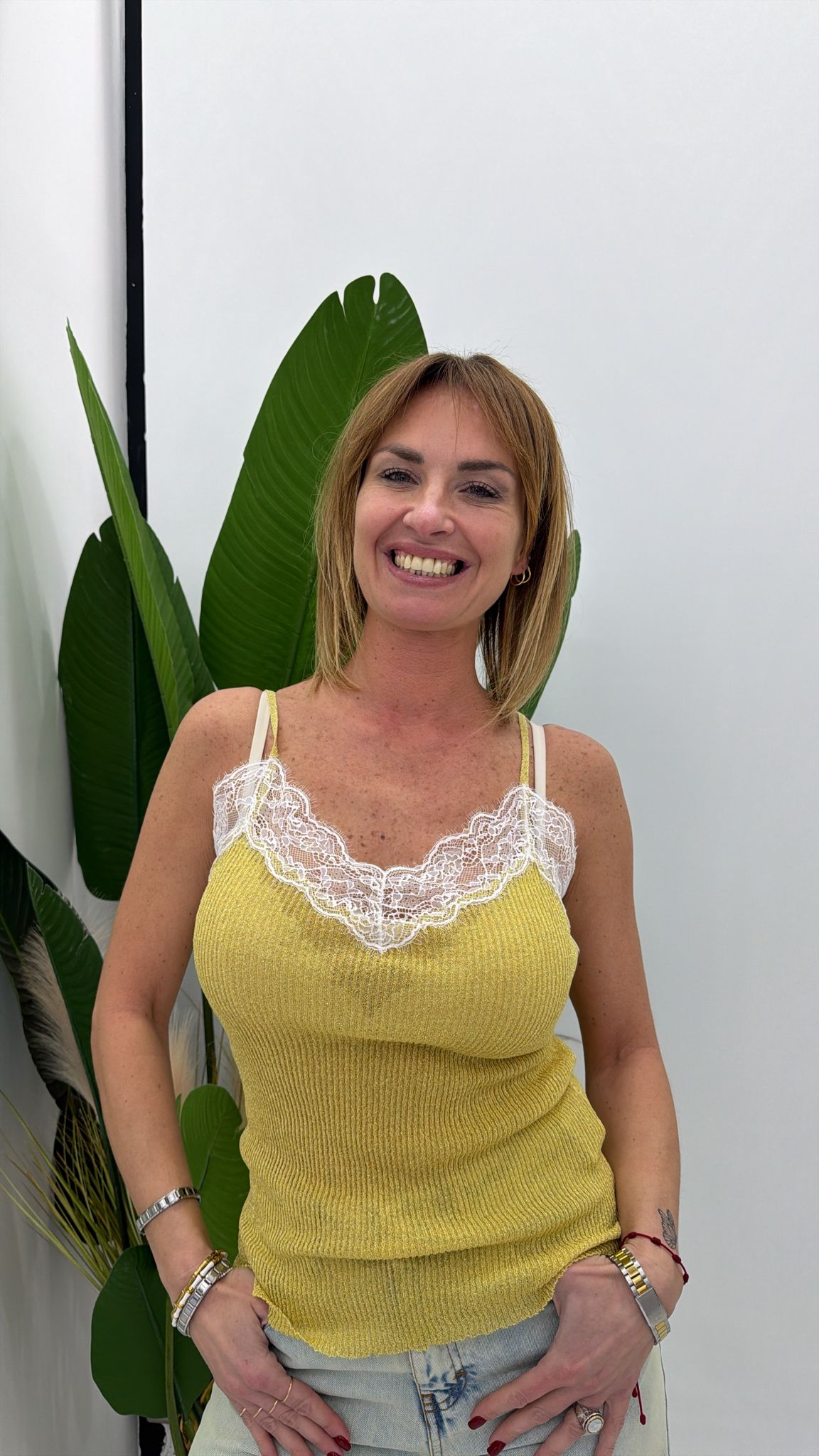top lurex pizzo