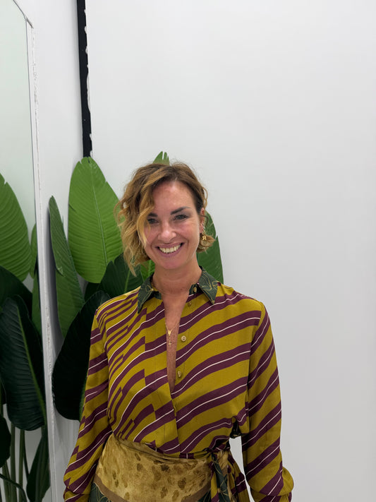 Camicia Righe Maculata