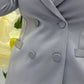 Blazer doppiopetto con maniche tre quarti
