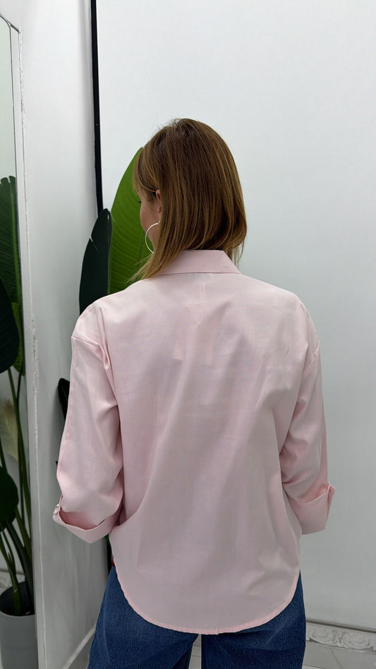 Camicia Manica Strass