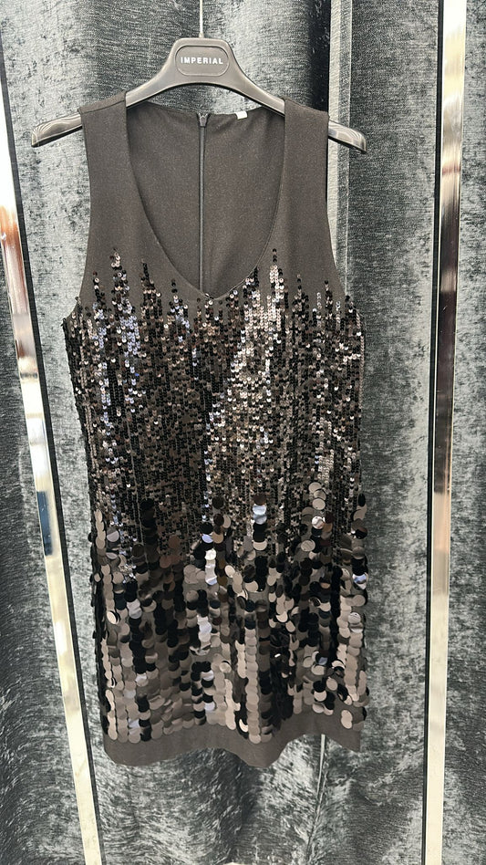 Tubino trapezio paillettes