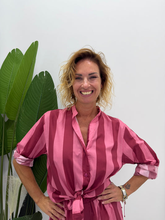 Camicia Bordò/Rosa