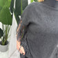 Identity-Poncho con Frange