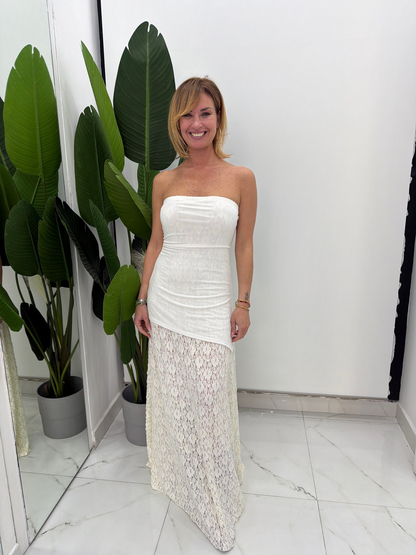 Abito Fascia Pizzo
