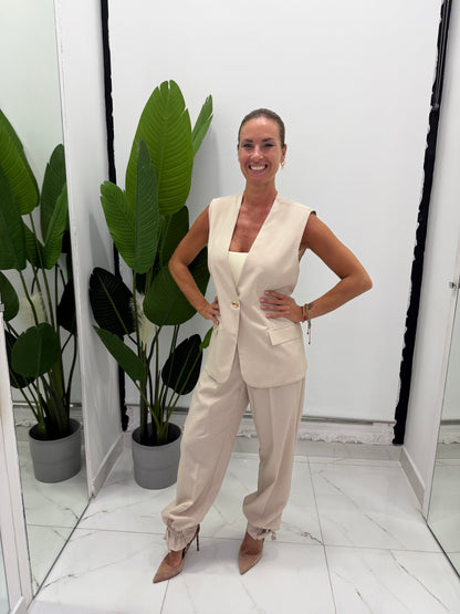 Tailleur Gilet Lino