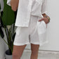 Shorts regular-fit con vita elasticizzata e taglio ampio