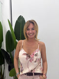 Top Fantasia Fiori Rosa