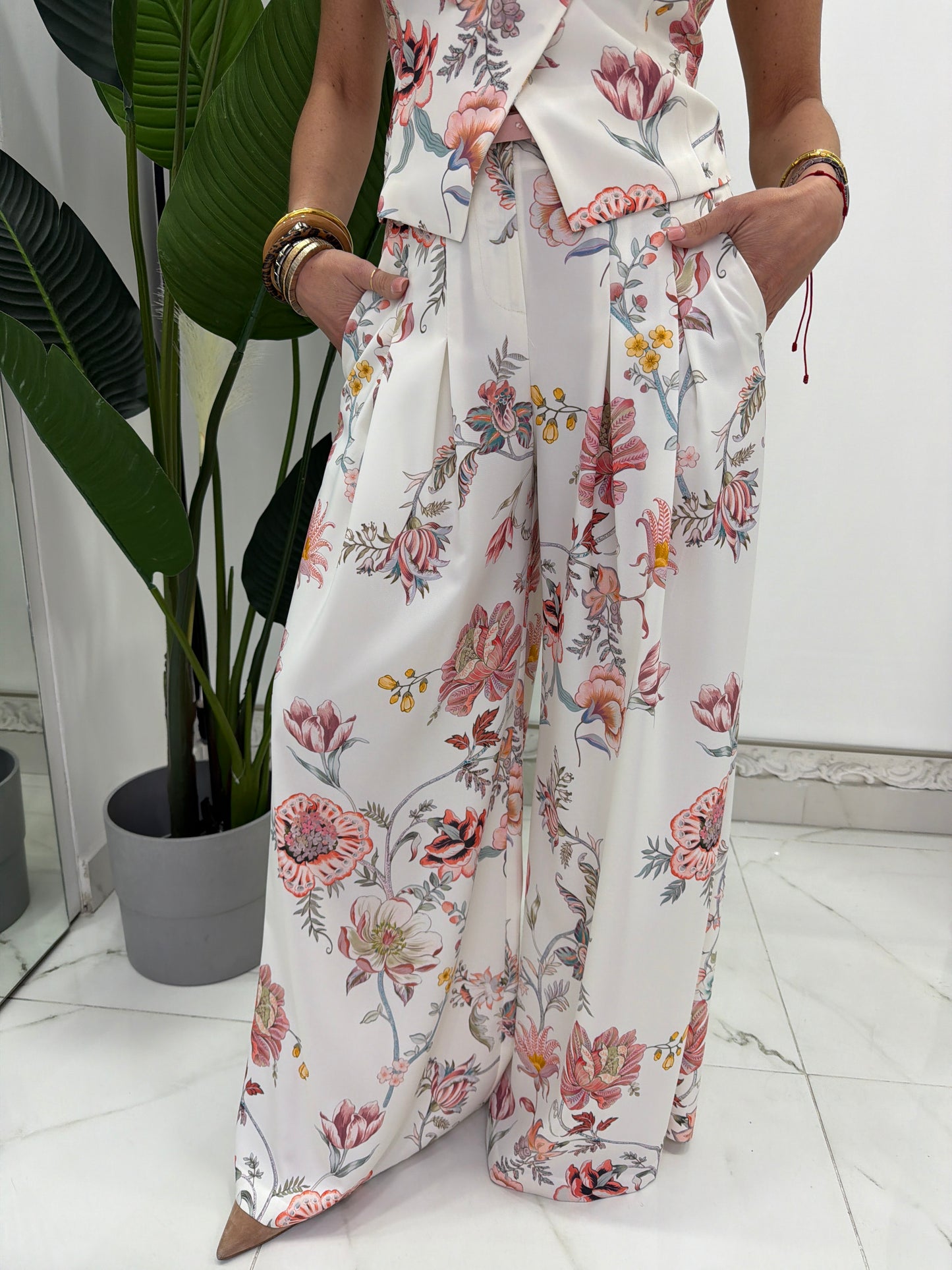 Pantalone Vita Alta Fantasia