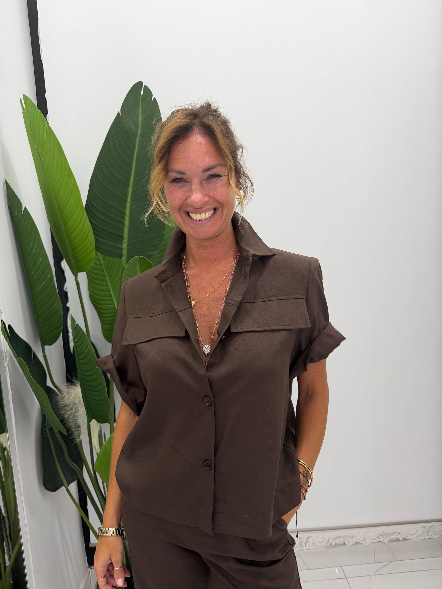 Tailleur Camicia Lino