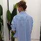 Camicia a righe fit morbido chiusura frontale bottoni